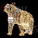 Светодиодная уличная фигура Медведь с брендированием