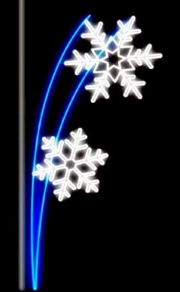 Панно уличный фонарь Снежный фонтан 