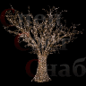 Новогодняя композиция фигура 3 D Дерево-Клен, металлокаркас