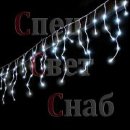 Светодиодная гирлянда бахрома Белая 4x0,6м