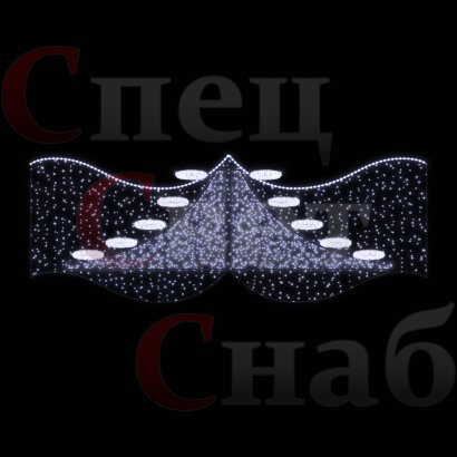 Светодиодная перетяжка "Весенняя капель" 4м x 1,3м  Акция