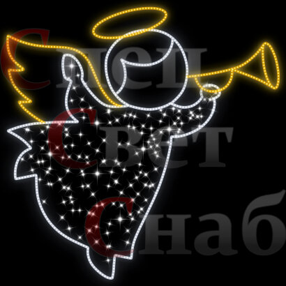 Cветодиодное панно "Ангел" 1 х 1 м 