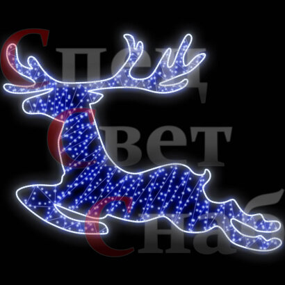 Светодиодное панно "Олень" 1*0,7